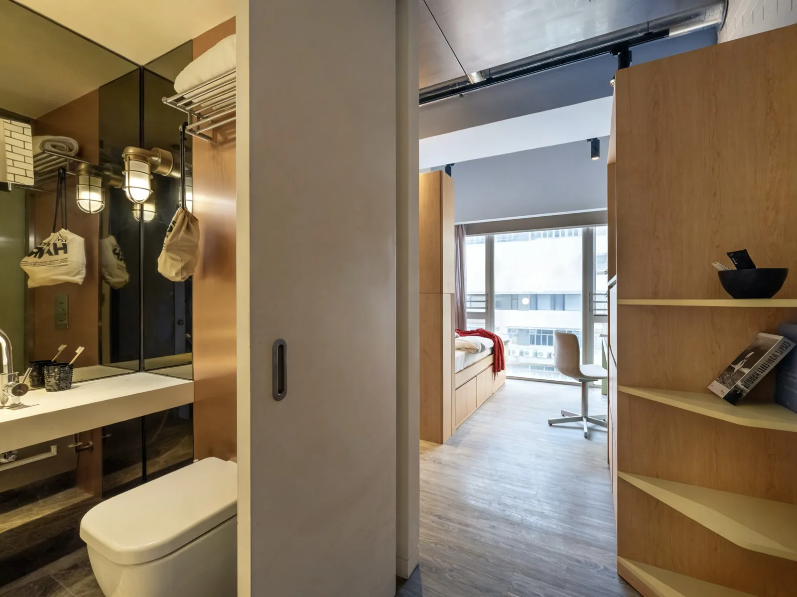 Classic Solo student room at Stride co-living, Wong Chuk Hang, Hong Kong