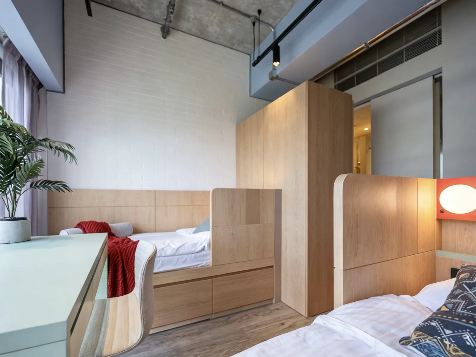 Luxe Double student room at Stride co-living, Wong Chuk Hang, Hong Kong