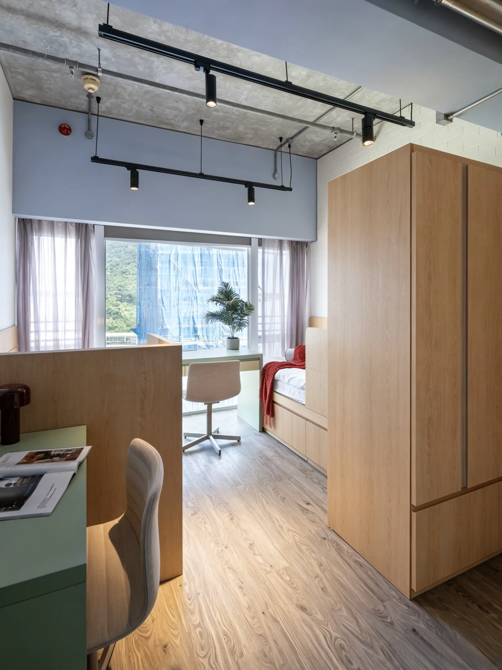 Luxe Double student room at Stride co-living, Wong Chuk Hang, Hong Kong