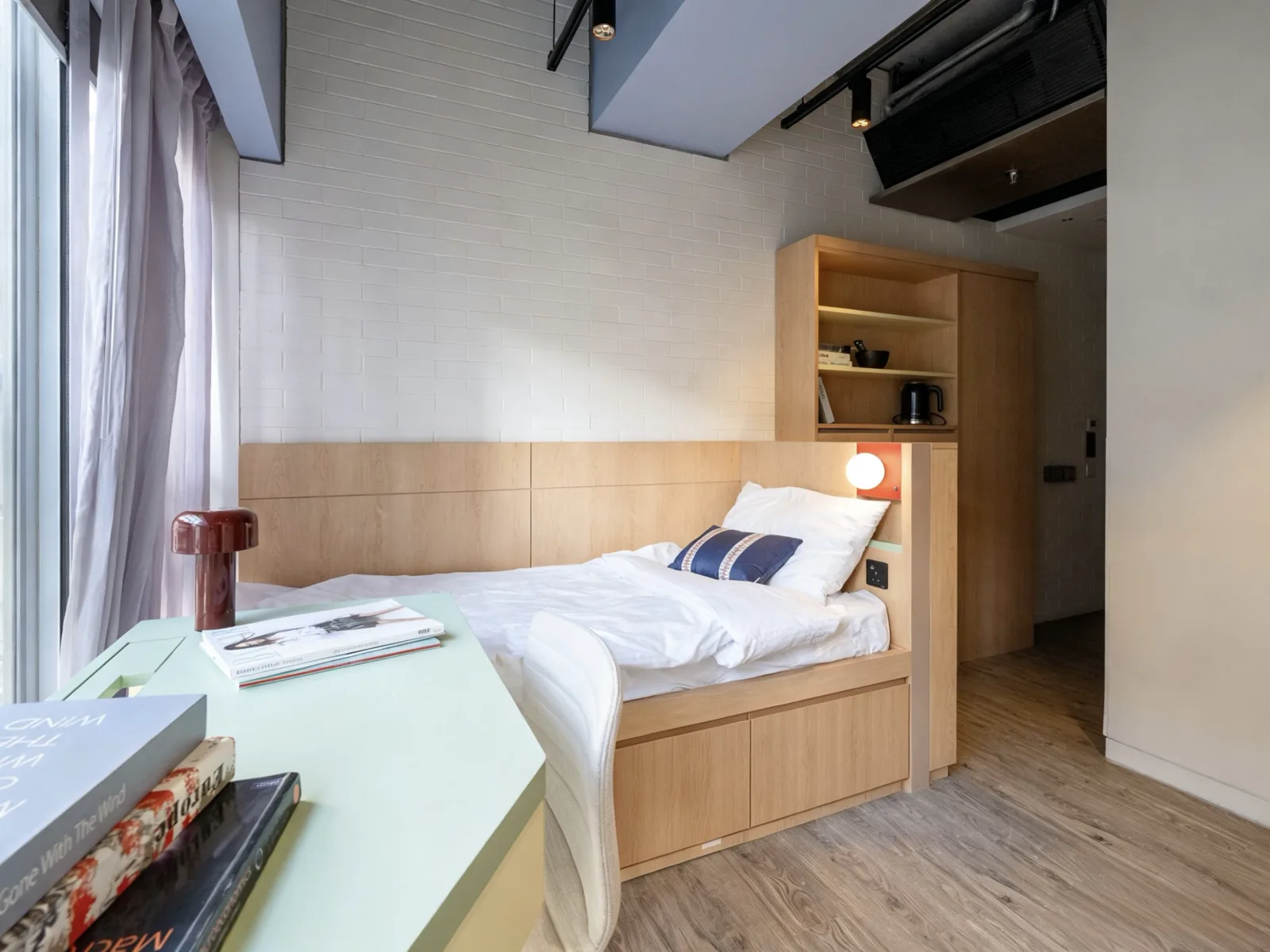 Luxe Solo student room at Stride co-living, Wong Chuk Hang, Hong Kong